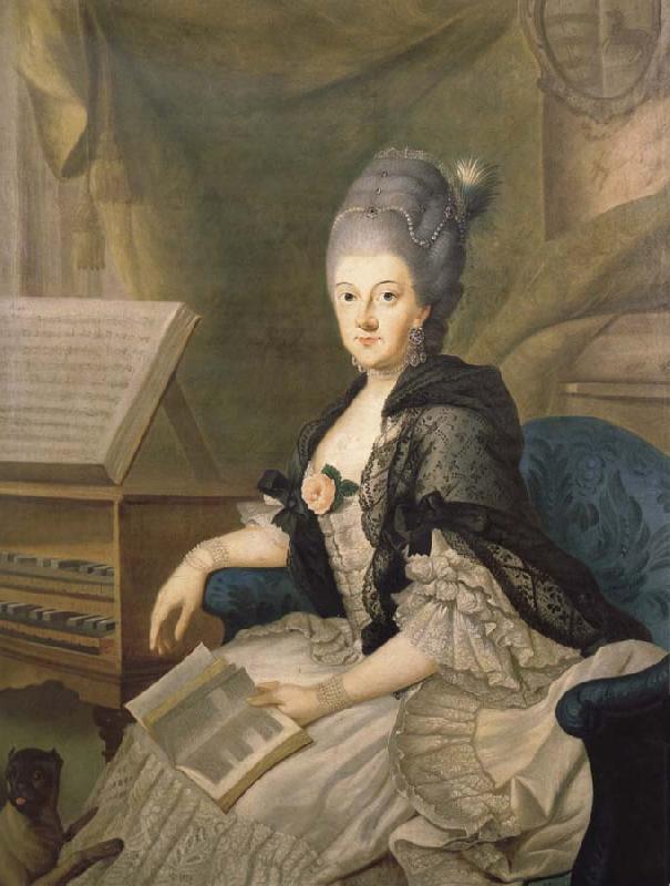 Johann Ernst Heinsius Anna Amalia,Duchess of Saxe-Weimar Norge oil painting art